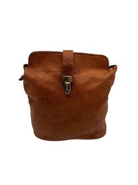 Pelletteria Di Mario Brown Leather Crossbody Bag